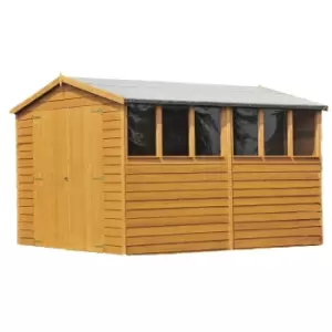 image of Shire 10x10ft Double Door Overlap Garden Shed