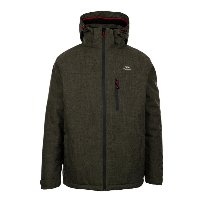 Image of Trespass Trespass Men Fyfinn Padded Waterproof Jacket in Khaki Size: X-Small Khaki XS Male 5063652113370