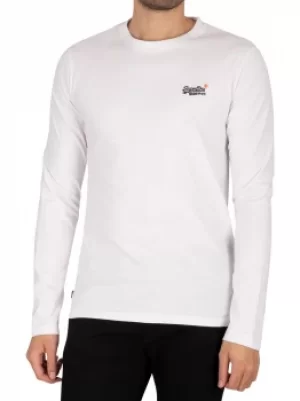 Image of Original Logo Vintage Embroidered Longsleeved T-Shirt