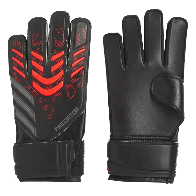 Image of adidas Predator Training Goalkeeper Gloves Juniors Black/Red unisex 4