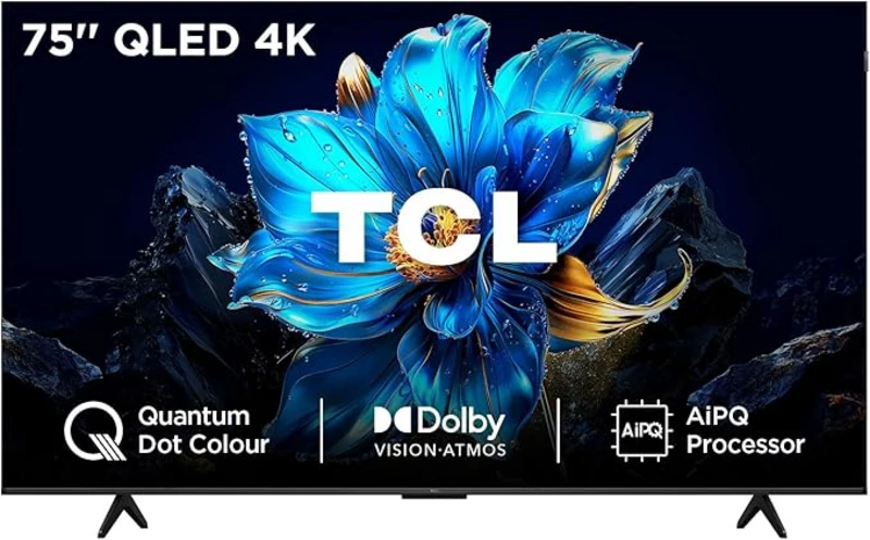 Image of TCL 75" 75P7K-UK Smart 4K Ultra HD HDR QLED TV