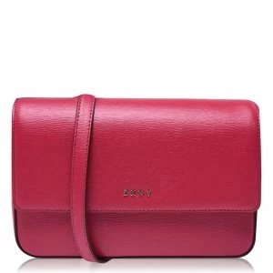 Image of DKNY Sutton Medium Flap Cross Body Bag - Bright Rose BRV