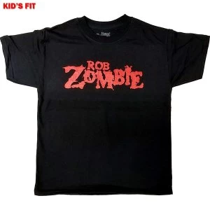 Image of Rob Zombie - Logo Kids 9 - 10 Years T-Shirt - Black