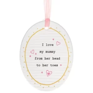 Image of Thoughtful Words Mother's Day Oval Plaque Mummy
