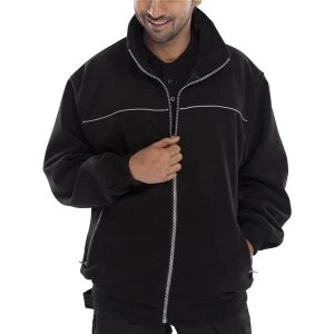 Image of Click Workwear Endeavour Fleece with Full Zip Front 2XL Black Ref