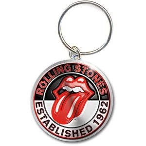 Image of Rolling Stones - Keyring Est. 1962