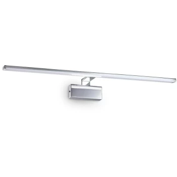 Image of Ideal Lux Lighting - Ideal Lux ALMA - Integrated LED Picture Wall Lamp 1 Light Chrome 3000K