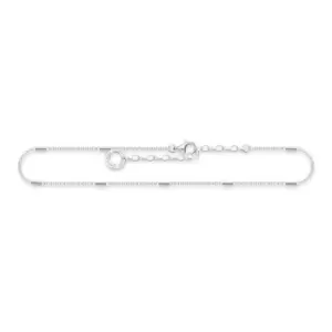 image of THOMAS SABO Silver Cylinder Bar Anklet