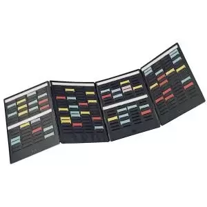 Image of Nobo T-Card mini Planning Kit 4 flaps Size 1.5