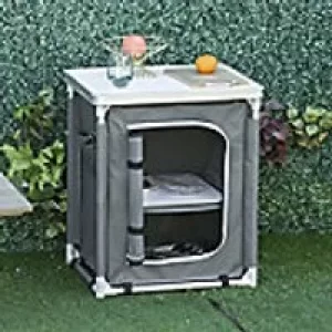 Image of OutSunny Camping Cupboard with Carrying Bag