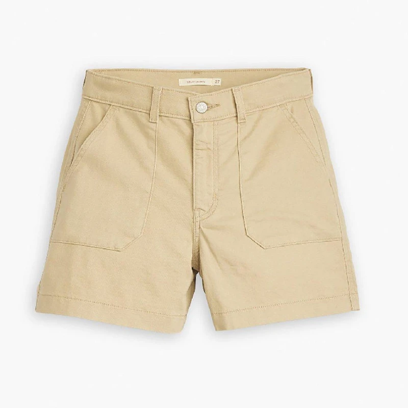 Image of Levis Womens Utility Denim Shorts Safari female 25 L32