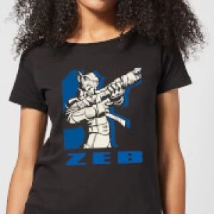 Image of Star Wars Rebels Zeb Womens T-Shirt - Black