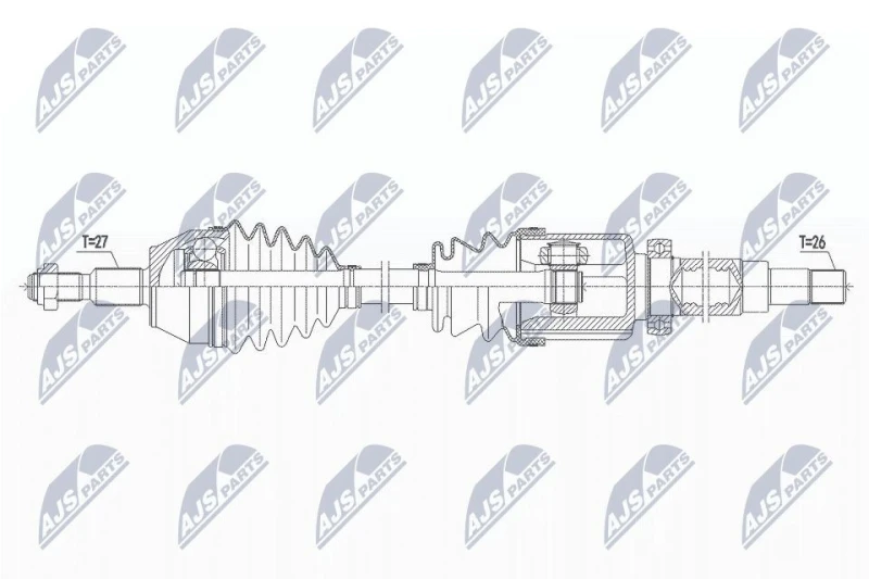 Image of NTY Drive shaft NTY NPW-FR-149