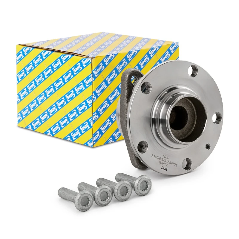 Image of SNR R157.42 Wheel bearing kit Rear Axle Left, with integrated magnetic sensor ring Wheel Bearing Kit (654)