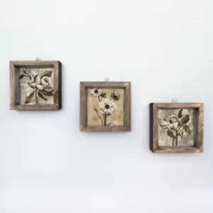 Image of UKZM002 Multicolor Decorative Framed MDF Painting (3 Pieces)