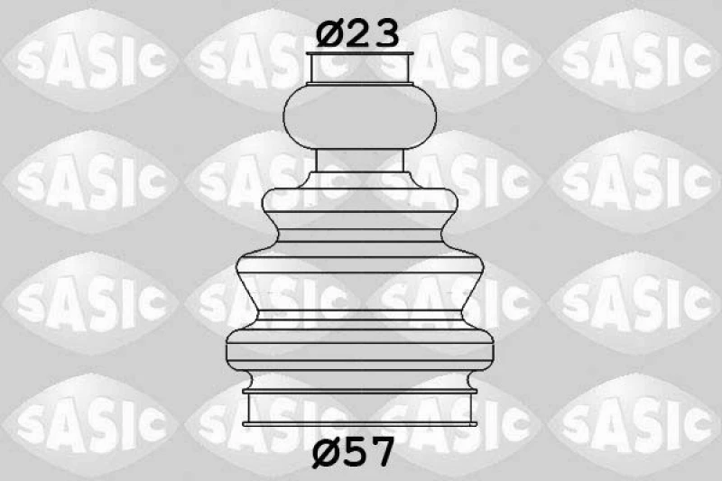 Image of CV boot kit, drive shaft SASIC 1906097
