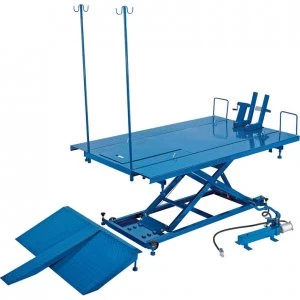 Image of Draper Pneumatic Hydraulic Motorcycle ATV Small Garden Machinery Lift 680kg