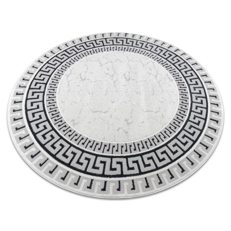Image of RugsX Allure Rug in White Size: 150cm diameter White Unisex 150cm diameter