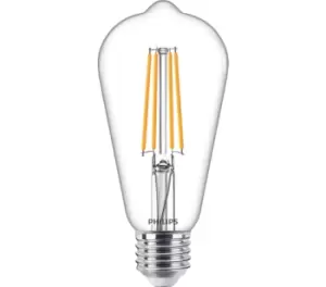 Image of Philips CLA LED Bulb Squirrel Cage ST64 7.2-60W E27 Warm White Dimmable - 77333500