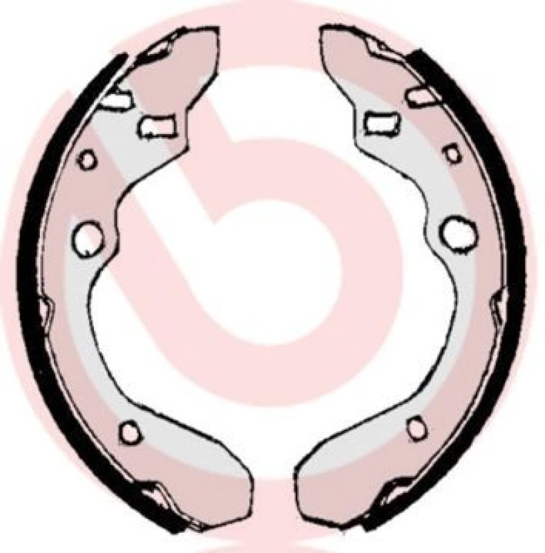 Image of BREMBO Brake Shoe Set BREMBO S 49 506