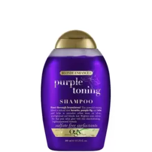 image of OGX Blonde Enhance Purple Toning Shampoo 385ml