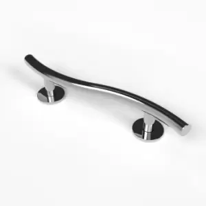 image of Nymas NymaSTYLE Curved Grab Rail with Concealed Fixings 480mm Length - Polished