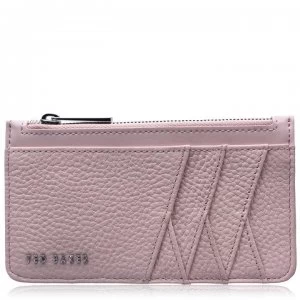 Image of Ted Baker Allexaa Bow Leather Card Holder - pink