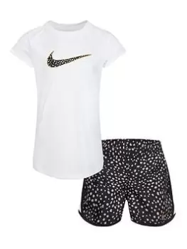 Image of Nike Younger Girls Animal Spot Aop, Black, Size 6-7 Years, Women
