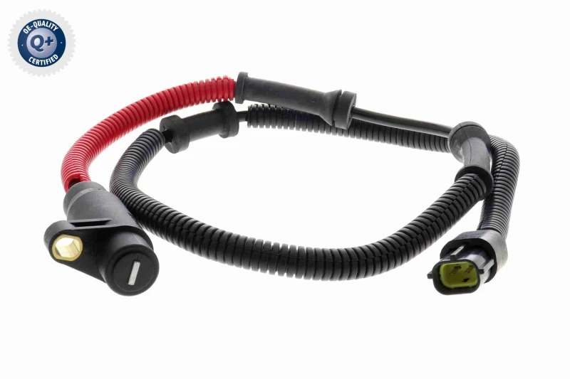 Image of VEMO V53-72-0031 ABS Sensor Q+, original equipment manufacturer quality, Front Axle Right Sensor,wheel speed (412)
