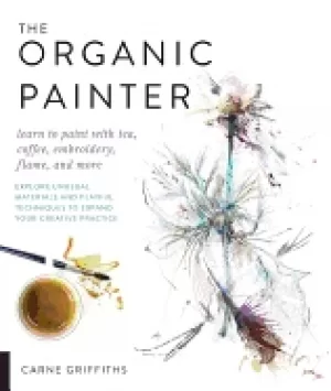 Image of organic painter learn to Paint with tea coffee embroidery flame and more ex