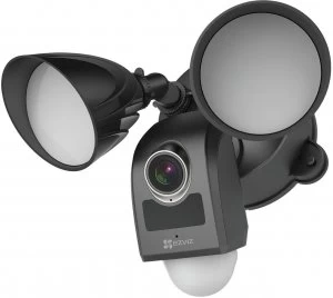 Image of EZVIZ Full HD Floodlight Security Camera with Built-in Alarm System - Black