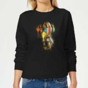 Avengers Endgame Infinity Gauntlet Warlord Womens Sweatshirt - Black - S