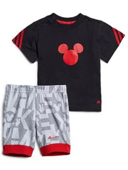 image of Adidas Adidas Younger Boys Mickey Mouse Short & Tee Set