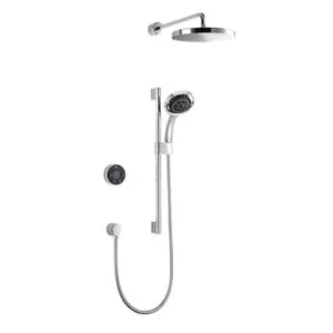 image of Mira Platinum Rear Fed Chrome Effect Digital Dual Pumped Mixer Shower