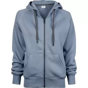 image of Tee Jays Womens/Ladies Full Zip Hooded Sweatshirt (M) (Flint Stone)