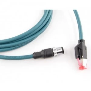 Image of Datalogic CAB-ETH-M05 M12-IP67 networking cable 5m Blue