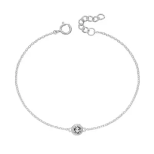 image of JG Signature Silver April Birthstone Crystal Bracelet