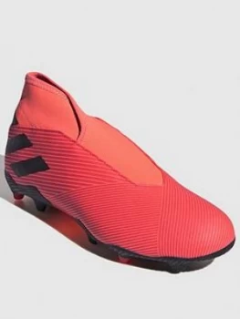 Image of Adidas Nemeziz Laceless 19.3 Firm Ground Football Boots - Red/Black