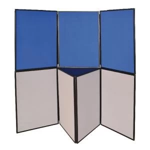 Image of Q-Connect Display Board 7 Panel BlueGrey DSP330517