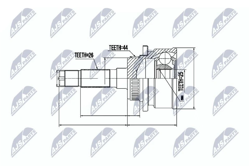 Image of NTY CV joint kit NTY NPZ-MZ-041