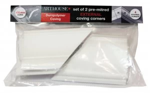 image of Wickes Duropolymer Coving 100mm External Corner Pack 2