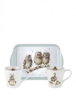 image of Royal Worcester Wrendale Mug And Tray Set