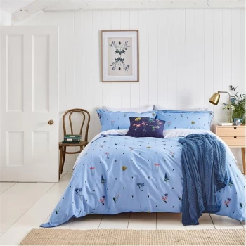Image of Joules Pollinators Duvet Cover Set - Haze Blue