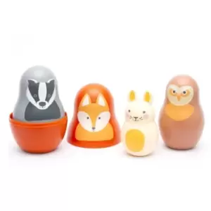 Image of Rosa & Bo Stacking Toys - Woodland Nesting Babies for Babies & Toddlers