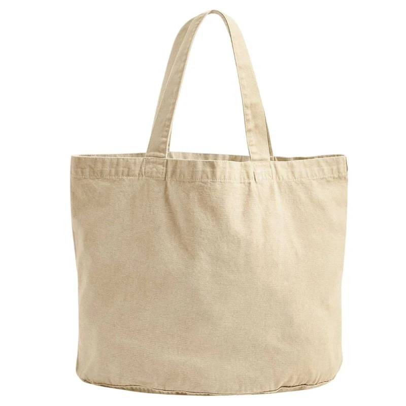 Image of Westford Mill Womens Garment Dyed Tote Bag in Light Sand Light Sand Female One Size