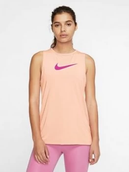 Image of Nike Training Pro Essential Swoosh Tank Top - Washed Coral