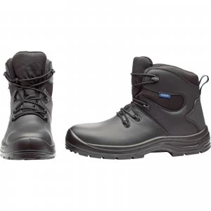 Image of Draper Mens Waterproof Safety Boots Black Size 10
