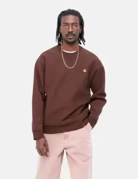Image of Carhartt Wip American Script Crewneck, Ale----, Male, Crewnecks, I025475.0W4XX