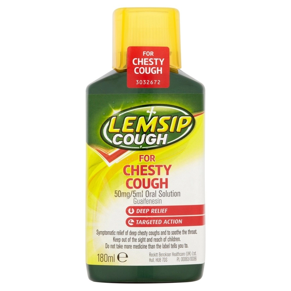 image of Lemsip Chesty Cough Syrup 180ml