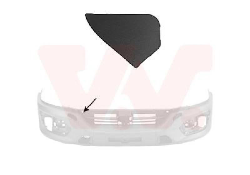 Image of VAN WEZEL Bumper cover VAN WEZEL 2818586